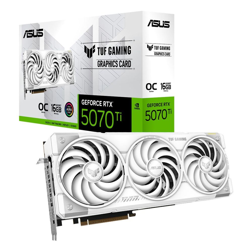 ASUS TUF Gaming GeForce RTX 5070 Ti 16GB GDDR7 OC White | Mtech